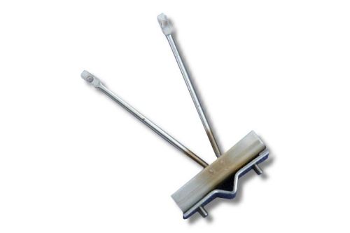 2-fold bracket for lightning rods